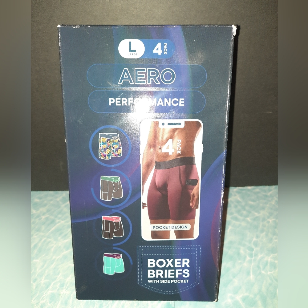 Aeropostale Performance Boxer Briefs - Multi-Color 4 Pack